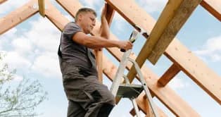 New roof installation